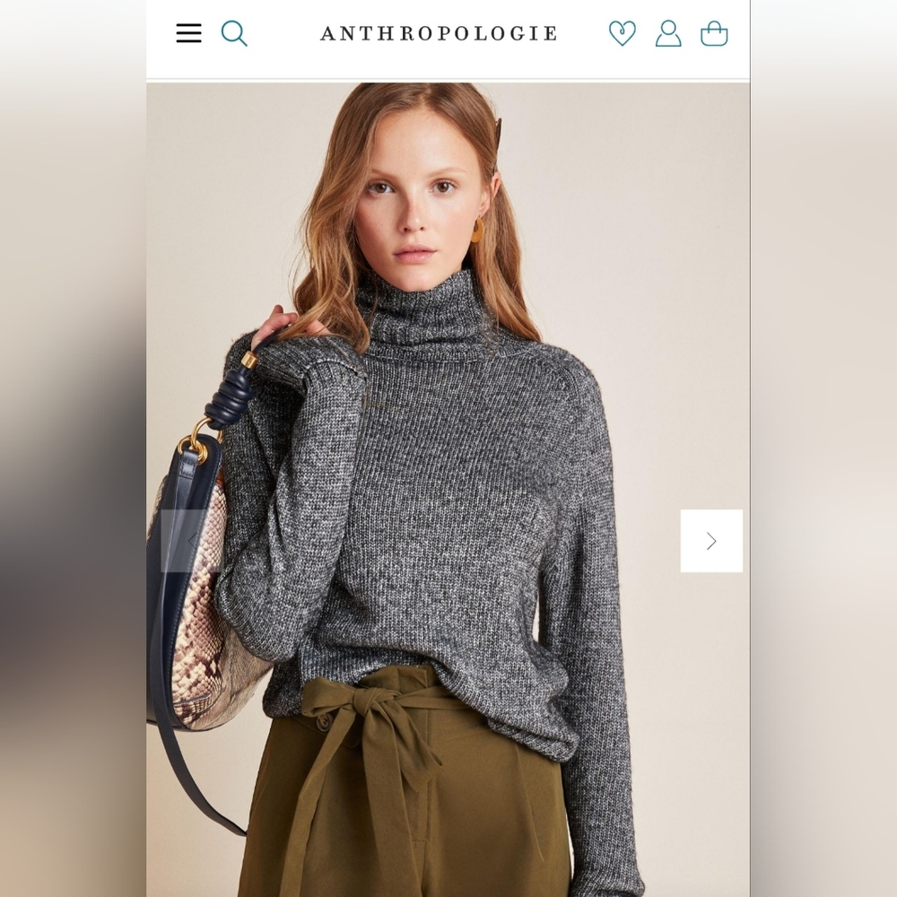 Coretta Shine Turtleneck Sweater by Anthropologie Size M